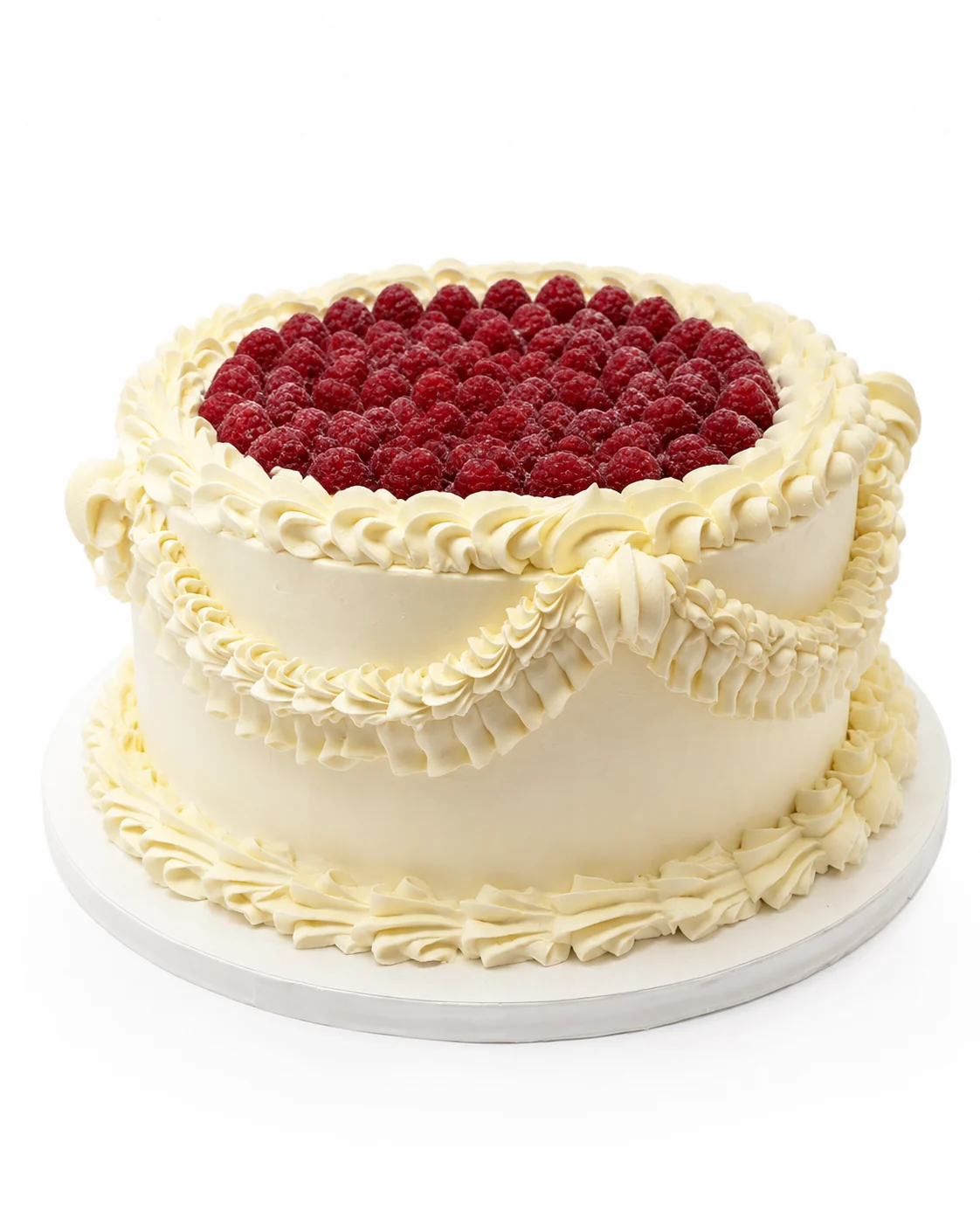 Tort cu frișcă și zmeură